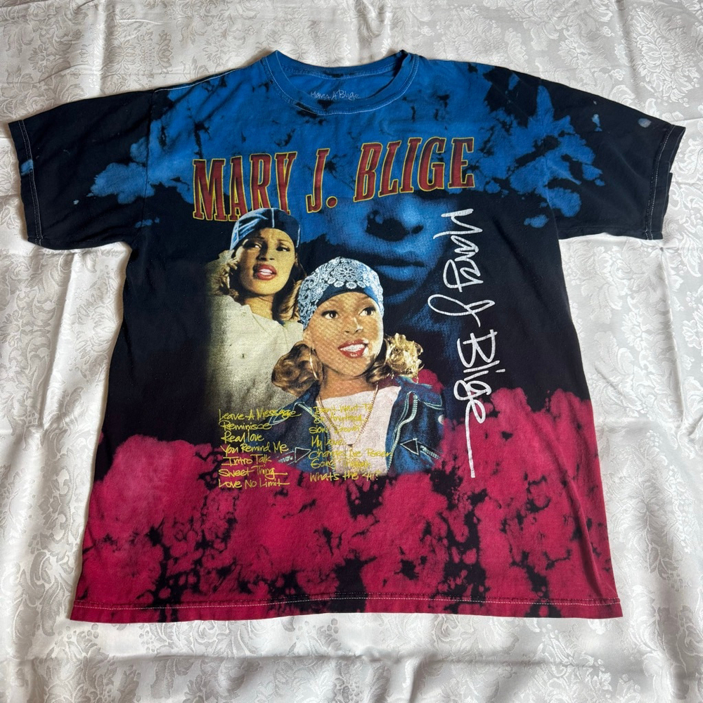 Women’s Unbranded Short Sleeve Tee M Black Blue Mary J Blige